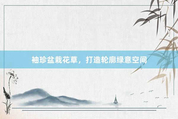 袖珍盆栽花草，打造轮廓绿意空间